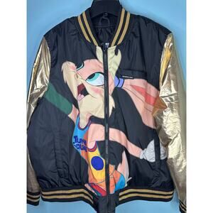 Members Only Space Jam: A New Legacy Lola Bunny Bomber Jacket 2X